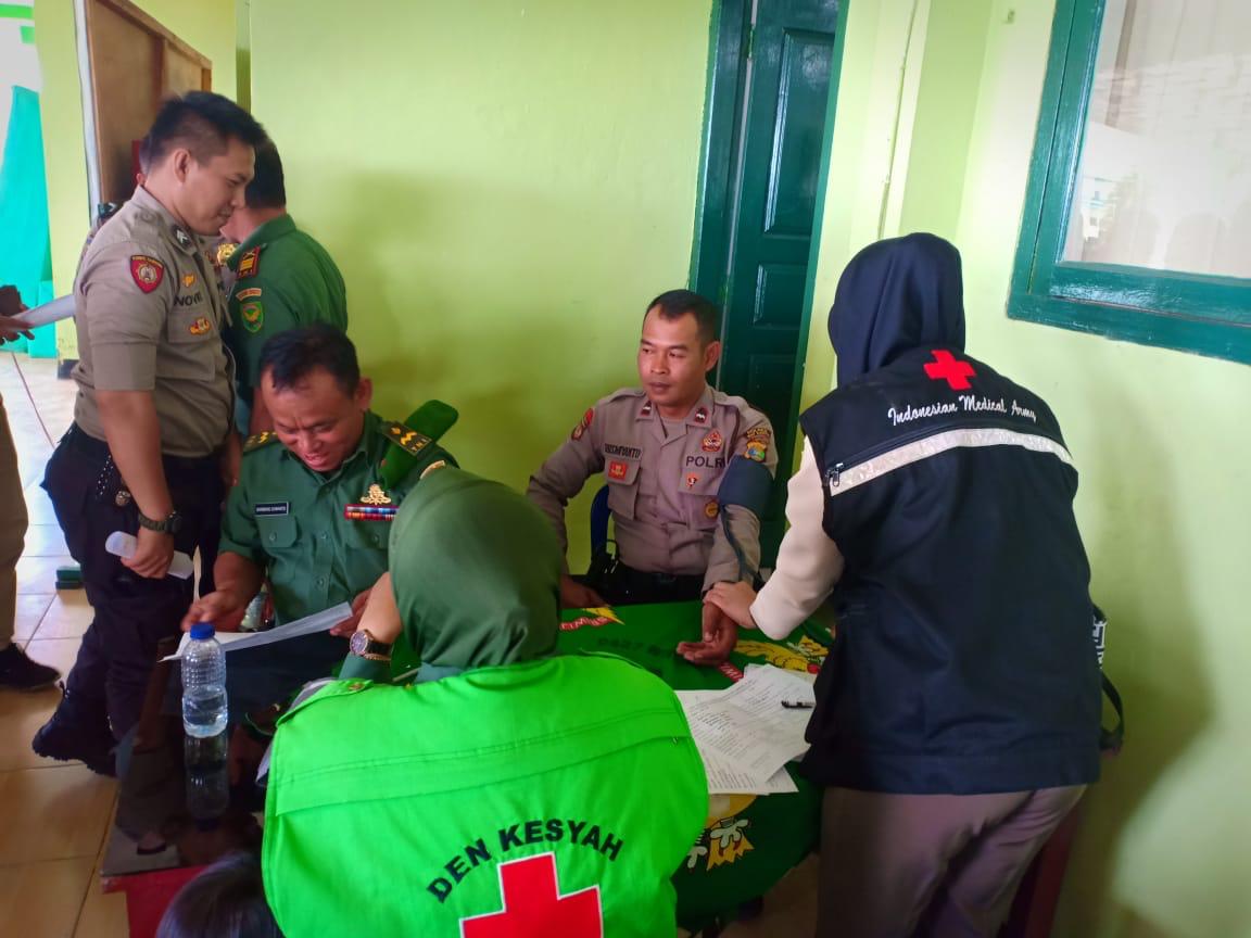 HUT TNI KE-74 Tahun 2019, Polres Way Kanan Donor Darah di Kodim 0427 Way kanan