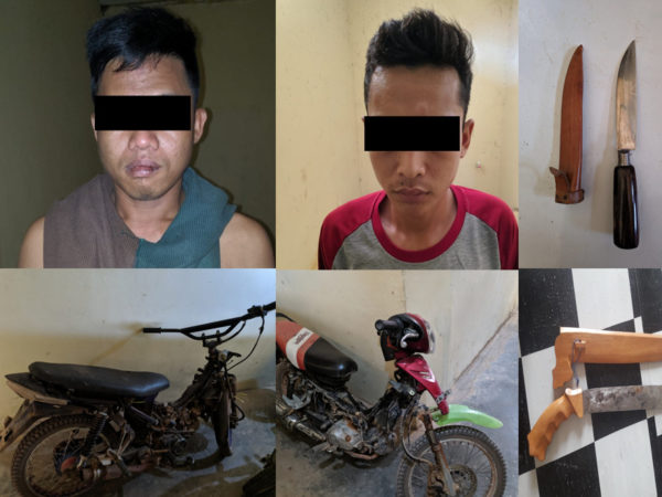 Polisi berhasil Amankan Dua Pemuda, Pelaku Curas di Kampung Purwa Negara Waykanan