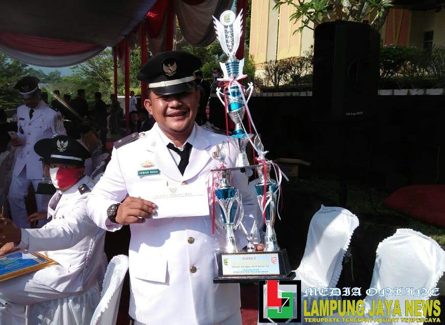 Kemeriahan HUT RI Ke-75, Desa Mada Jaya Menjadi Juara 2 dalam Lomba Siskamling Tingkat Kabupaten.