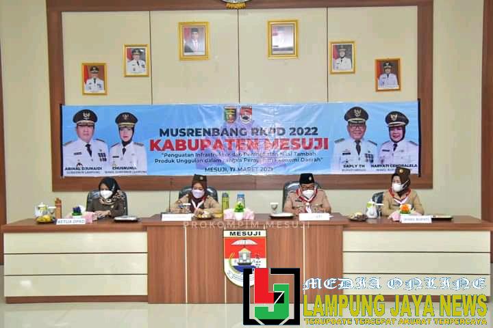 Kabupaten Mesuji Gelar Musrenbang RKPD 2022, Aparatur Kecamatan dan Desa Mengikuti Secara Virtual