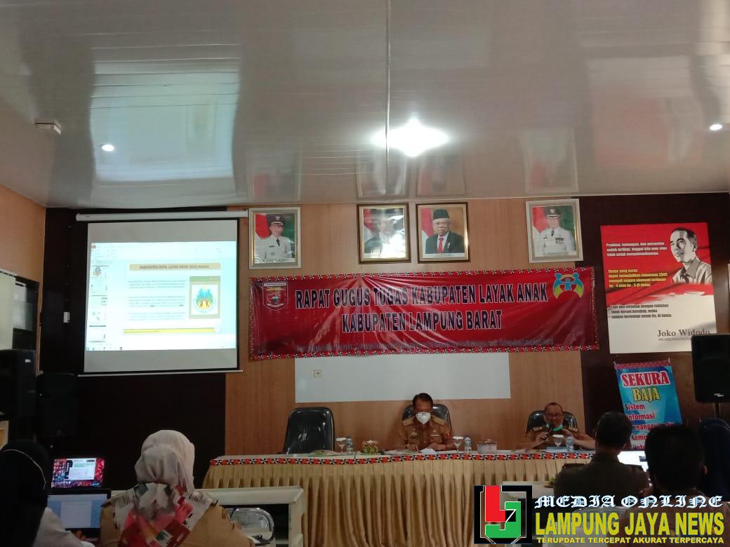 Dinas P2KBP3A Lampung Barat Gelar Evaluasi Kabupaten Layak Anak (KLA) Tahun 2022