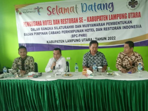 Gelar Musyawarah Mufakat, Pengusaha Hotel dan Restoran Bentuk Kepengurusan BPC-PHRI Kabupaten Lampung Utara