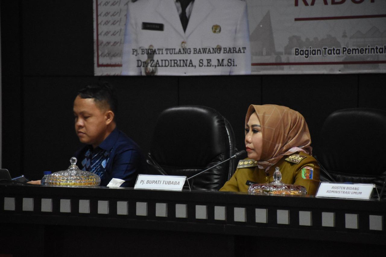 Pj Bupati Zaidirina Buka Rapat Supervisi dan Reviu LPPD Tahun 2021