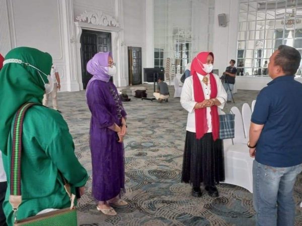 Ketua Dekranasda Provinsi Lampung Tinjau Persiapan Gelaran Malam Nusantara Tahun 2022