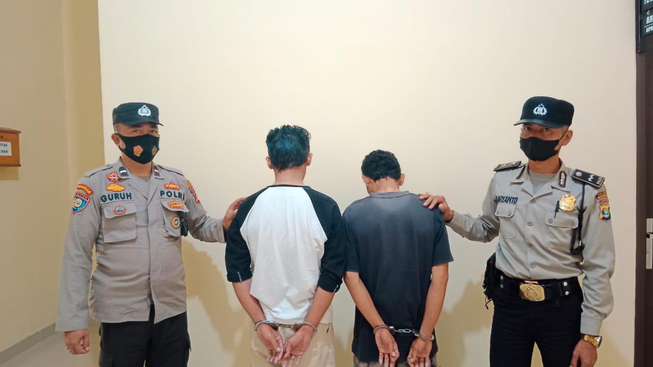 Diduga Pelaku Tindak Pidana Perjudian Togel Online, Dua Pria Ditangkap Polsek Talang Padang