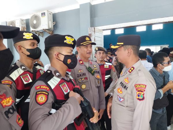 Pelantikan Pratin Terpilih Tahun 2022, Polres Lampung Barat Terjunkan100 Personil Pengamanan