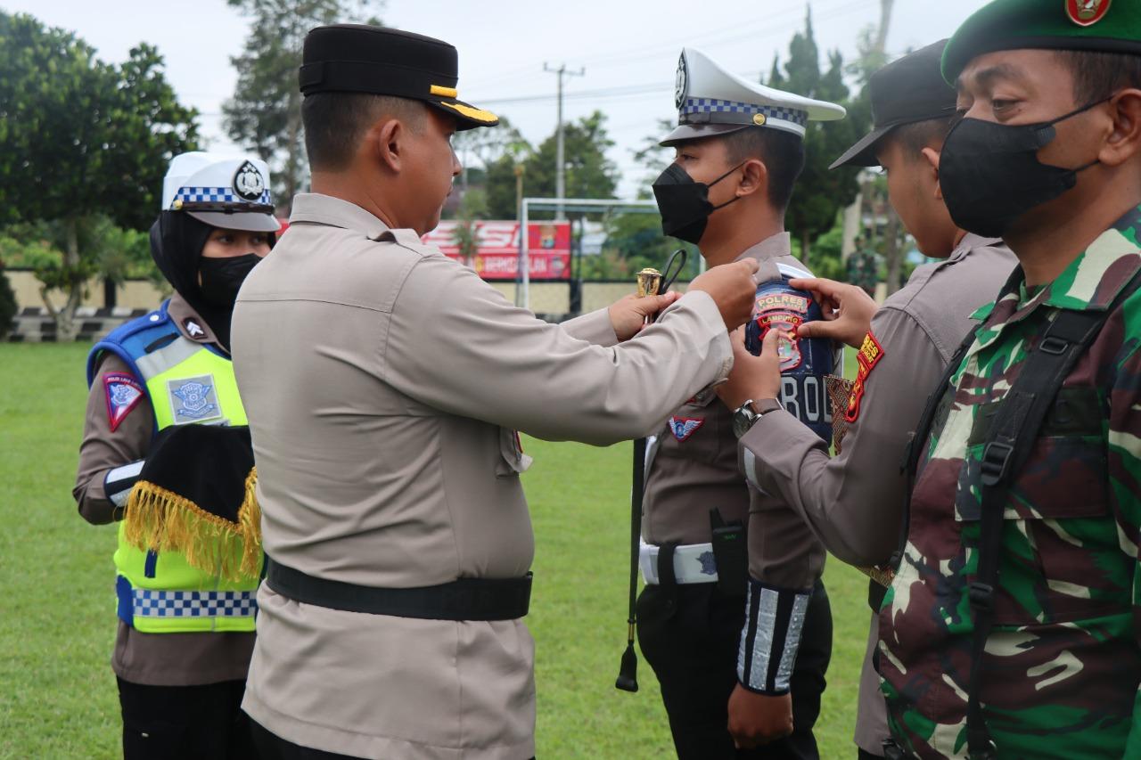 Operasi Zebra Krakatau 2022, Kapolres Lampung Barat Pimpin Gelar Apel Pasukan