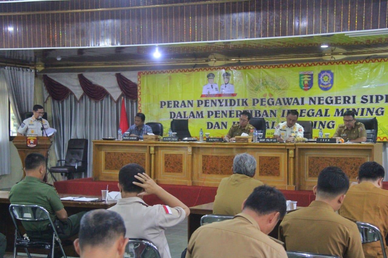 Sat Pol PP Provinsi Lampung Gelar Rapat Koordinasi Terkait PPNS Kepada Pemerintah Kabupaten Lampung Barat