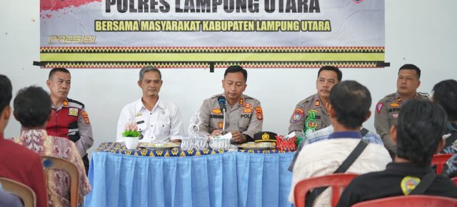 Program Jum'at Curhat, Kapolres Lampung Utara Sampaikan Kiat Menjaga Kamtibmas