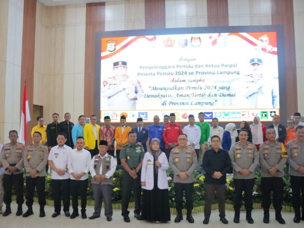 Ciptakan Pemilu Aman dan Damai, Kapolda Lampung Adakan Silahturahmi Bersama Penyelenggara Pemilu dan Ketua Parta Politik Peserta Pemilu 2024