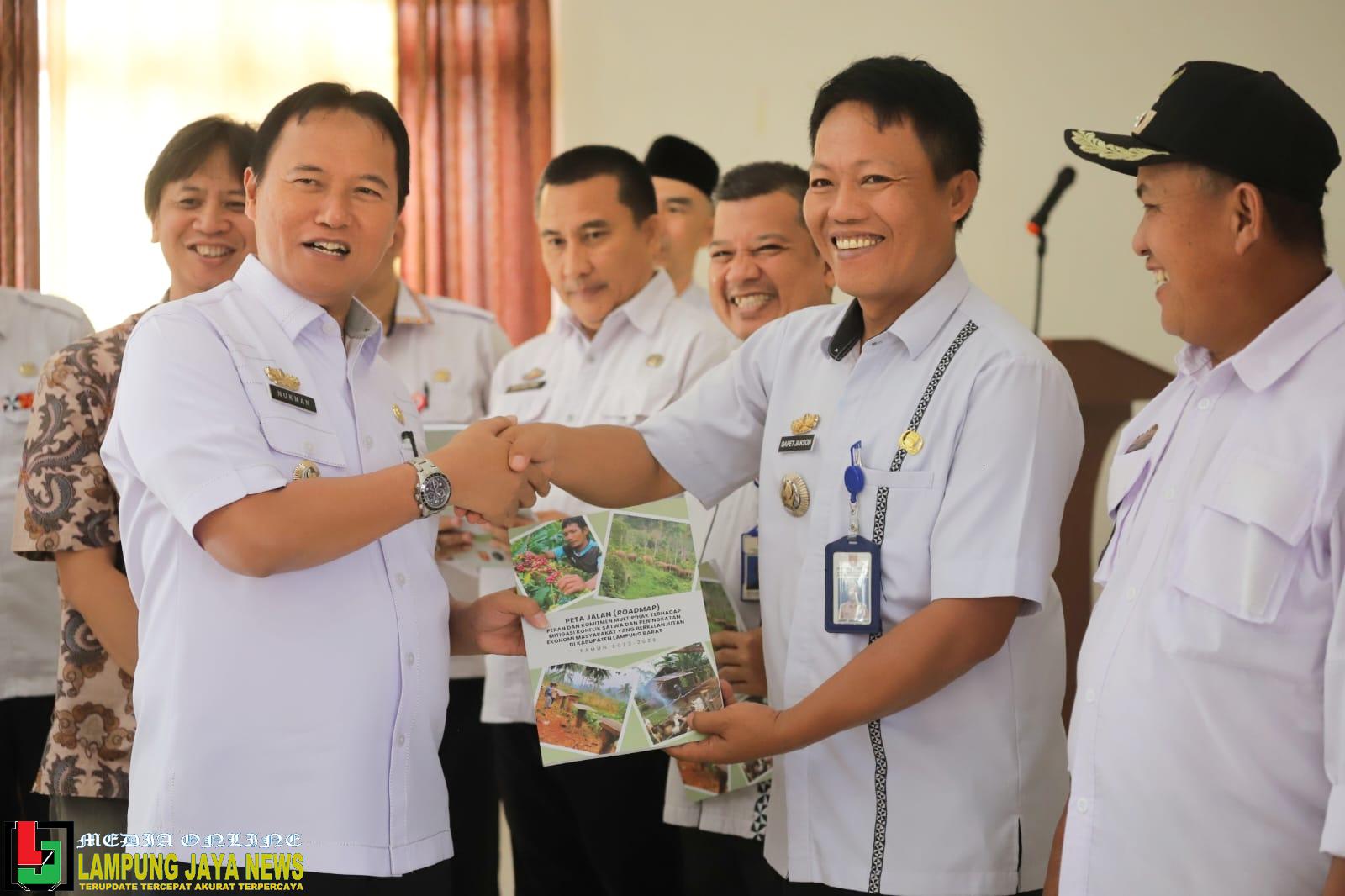 Minimalisir Konflik Satwa Liar, Pemerintah Kabupaten Lampung Barat Launching Buku Road Map