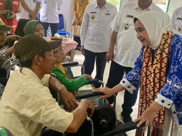 Ketua Umum PKDL Riana Sari Arinal Kembali Menyerahkan Bantuan Kepada Penyandang Disabilitas di Kabupaten Pesawaran