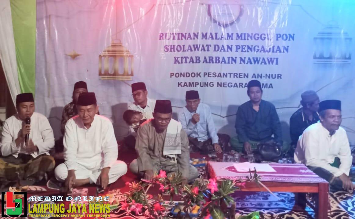 Hi.Marsidi Hasan Calon Anggota DPRD Provinsi Lampung dari Partai Golkar Nomor Urut 4, Turut Hadir Pada Pengajian di Pondok An Nur