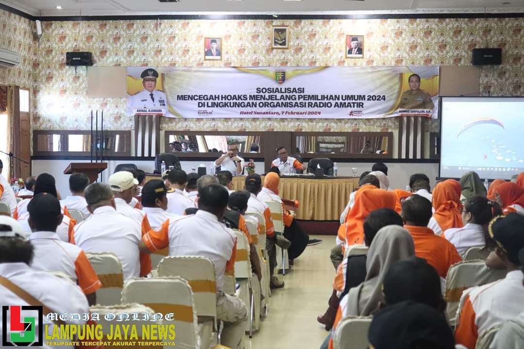 Cegah Hoaks Menjelang Pemilu 2024, Pemerintah Provinsi Lampung Gelar Sosialisasi Kepada Anggota ORARI