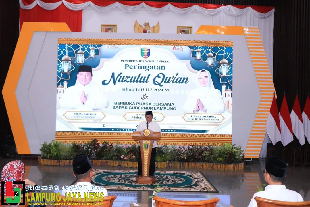 Pemerintah Provinsi Lampung Gelar Safari Ramadan dan Peringatan Nuzulul Quran Tahun 1445 H