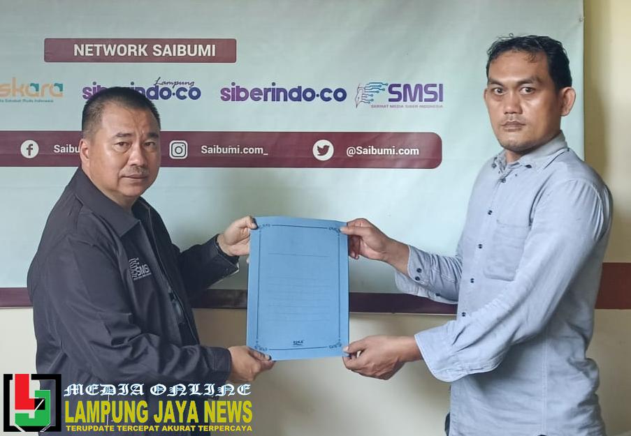 Donny Irawan Tunjuk Rosid sebagai Plt. Ketua SMSI Lampung Selatan