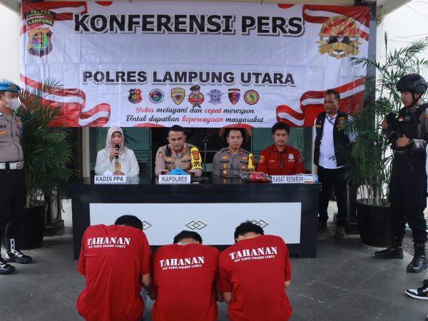 6 dari 10 Diduga Pelaku Pemerkosaan Anak Dibawah Umur Berhasil Diamankan Polres Lampung Utara
