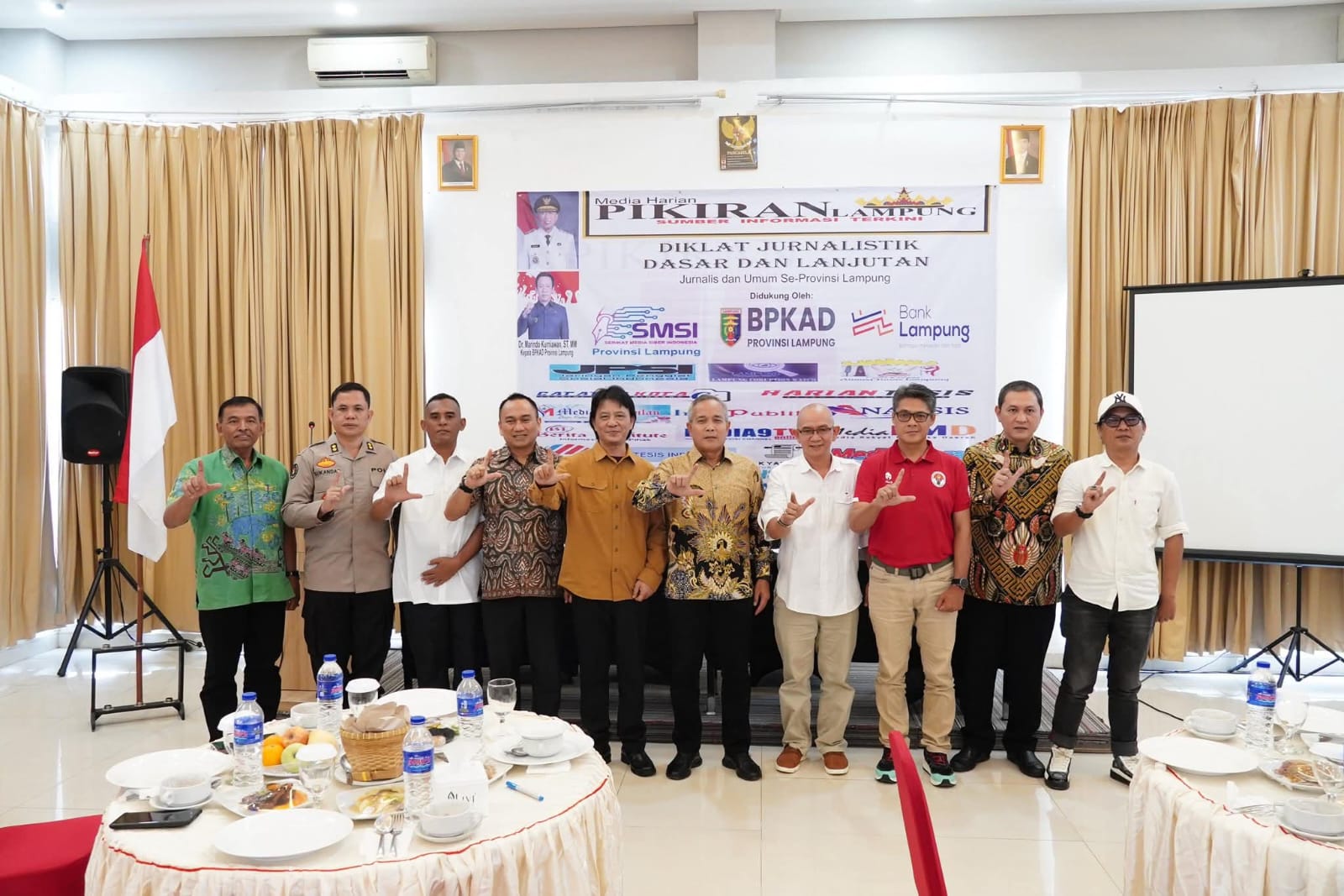 Sinergi Pemerintah dan Media Dalam Pembentukan Karakter Pers, Pemprov Lampung Gelar Diklat Jurnalistik