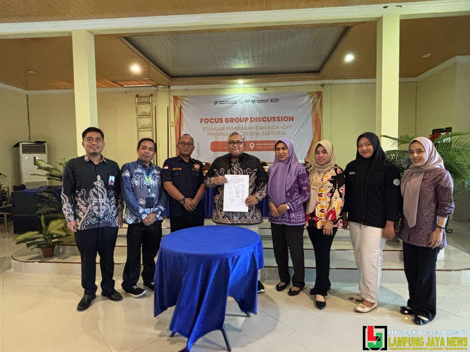 Dorong Kolaborasi Data Berkualitas, BPS Way Kanan Gelar Kegiatan FGD dan Kick-Off Dorong Kolaborasi Data Berkualitas, BPS Way Kanan Gelar Kegiatan FGD dan Kick-Off