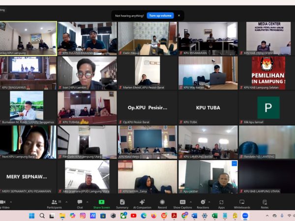 KPU Lampung Barat Ikuti Rapat Pemutakhiran Data Pemilih Berkelanjutan Se-Provinsi Lampung Secara Daring KPU Lampung Barat Ikuti Rapat Pemutakhiran Data Pemilih Berkelanjutan Se-Provinsi Lampung Secara Daring