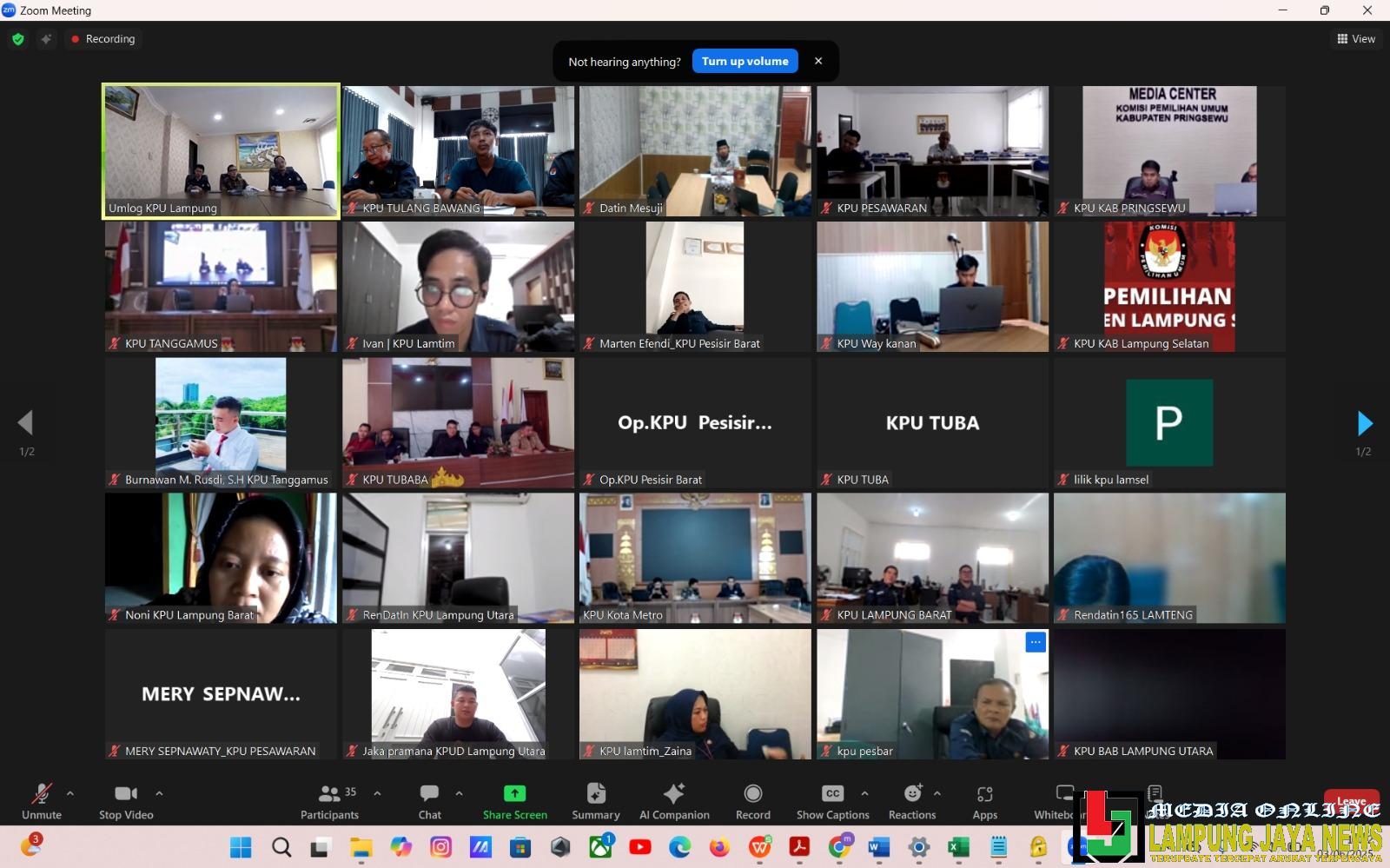 KPU Lampung Barat Ikuti Rapat Pemutakhiran Data Pemilih Berkelanjutan Se-Provinsi Lampung Secara Daring KPU Lampung Barat Ikuti Rapat Pemutakhiran Data Pemilih Berkelanjutan Se-Provinsi Lampung Secara Daring