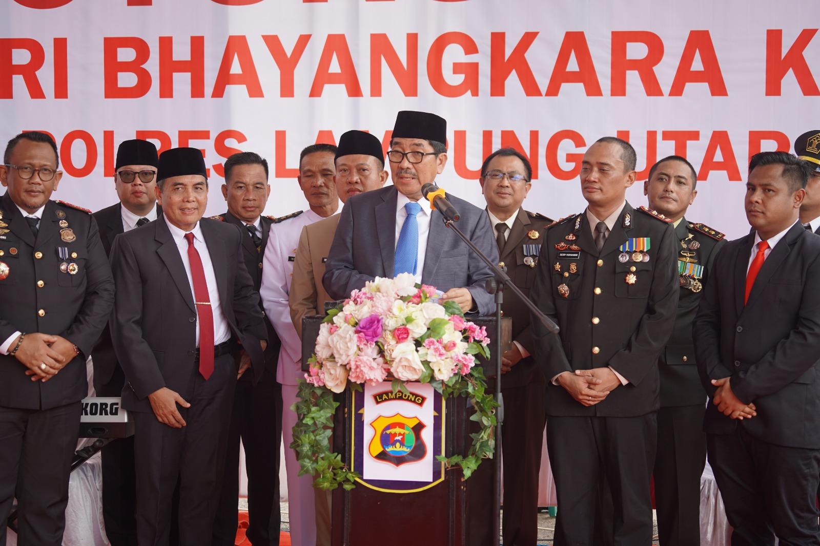 Peringati Hari Bhayangkara Ke-79, Polres Lampung Utara Launching Layanan SP2HP Online