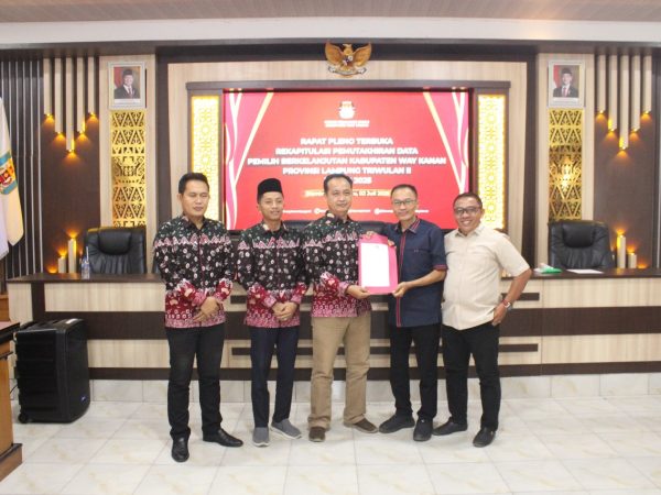 Gelar Rapat Pleno, KPU Way Kanan Data Pemilih Berkelanjutan Sebanyak 347.876 Pemilih