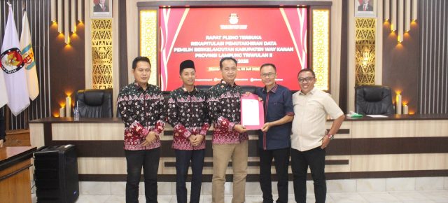 Gelar Rapat Pleno, KPU Way Kanan Data Pemilih Berkelanjutan Sebanyak 347.876 Pemilih