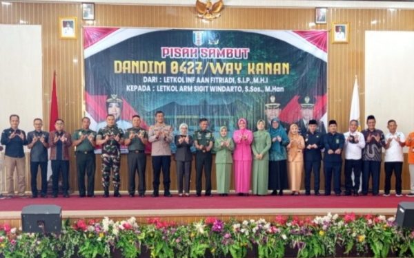 Pemkab Way Kanan Gelar Pisah Sambut Komandan Kodim 0427/WK