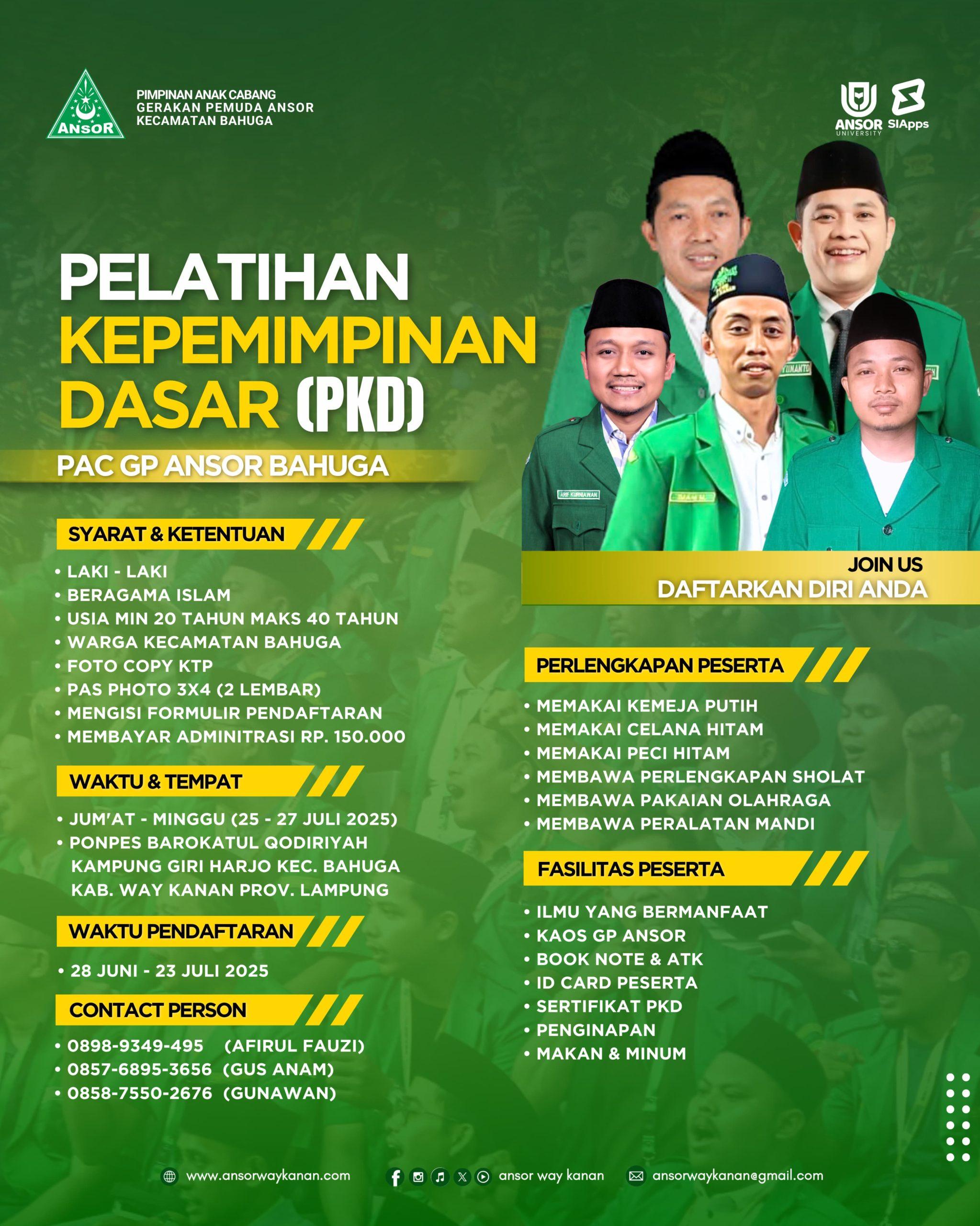MWC NU Bahuga Berikan Subsidi 70% biaya administrasi untuk 5 Pendaftar Pertama PKD GP Ansor Sebagai Peserta MWC NU Bahuga Berikan Subsidi 70% biaya administrasi untuk 5 Pendaftar Pertama PKD GP Ansor Sebagai Peserta