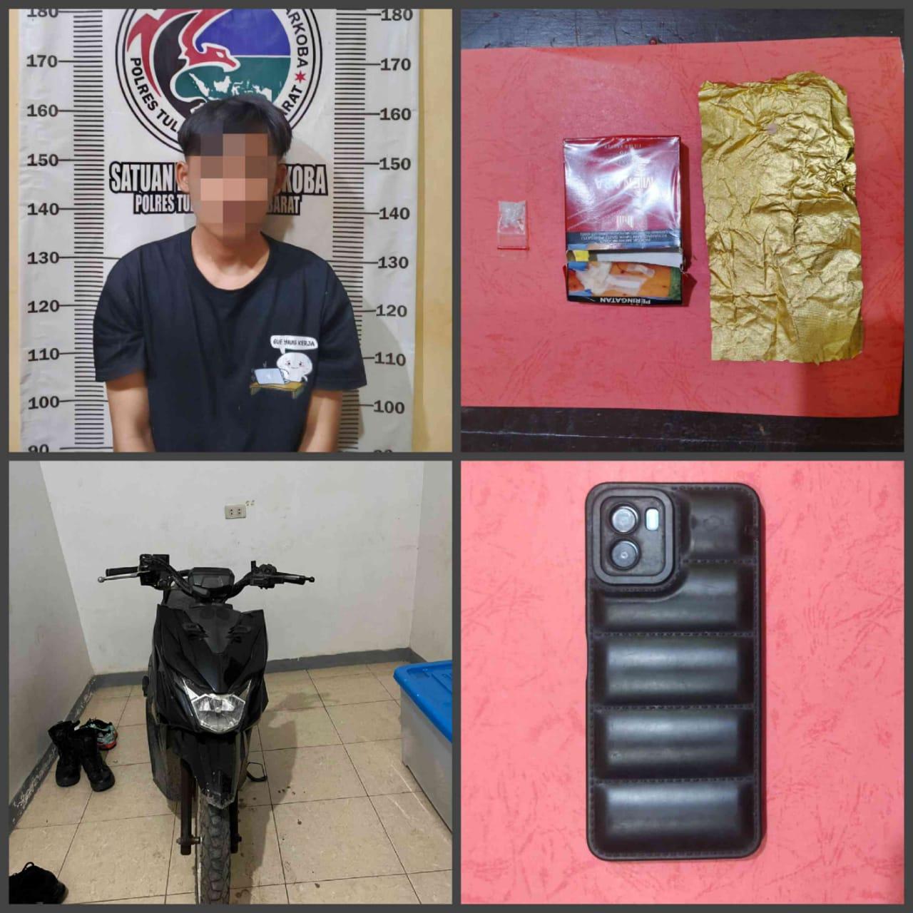 Satresnarkoba Polres Tulang Bawang Barat Berhasil Amankan Seorang Pelaku Penyalahgunaan Narkoba di Lambu Kibang Satresnarkoba Polres Tulang Bawang Barat Berhasil Amankan Seorang Pelaku Penyalahgunaan Narkoba di Lambu Kibang