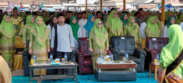 Ketua PC Muslimat NU Mesuji Elfianah Lantik Pimpinan Ranting Muslimat NU Kecamatan Rawajitu Utara