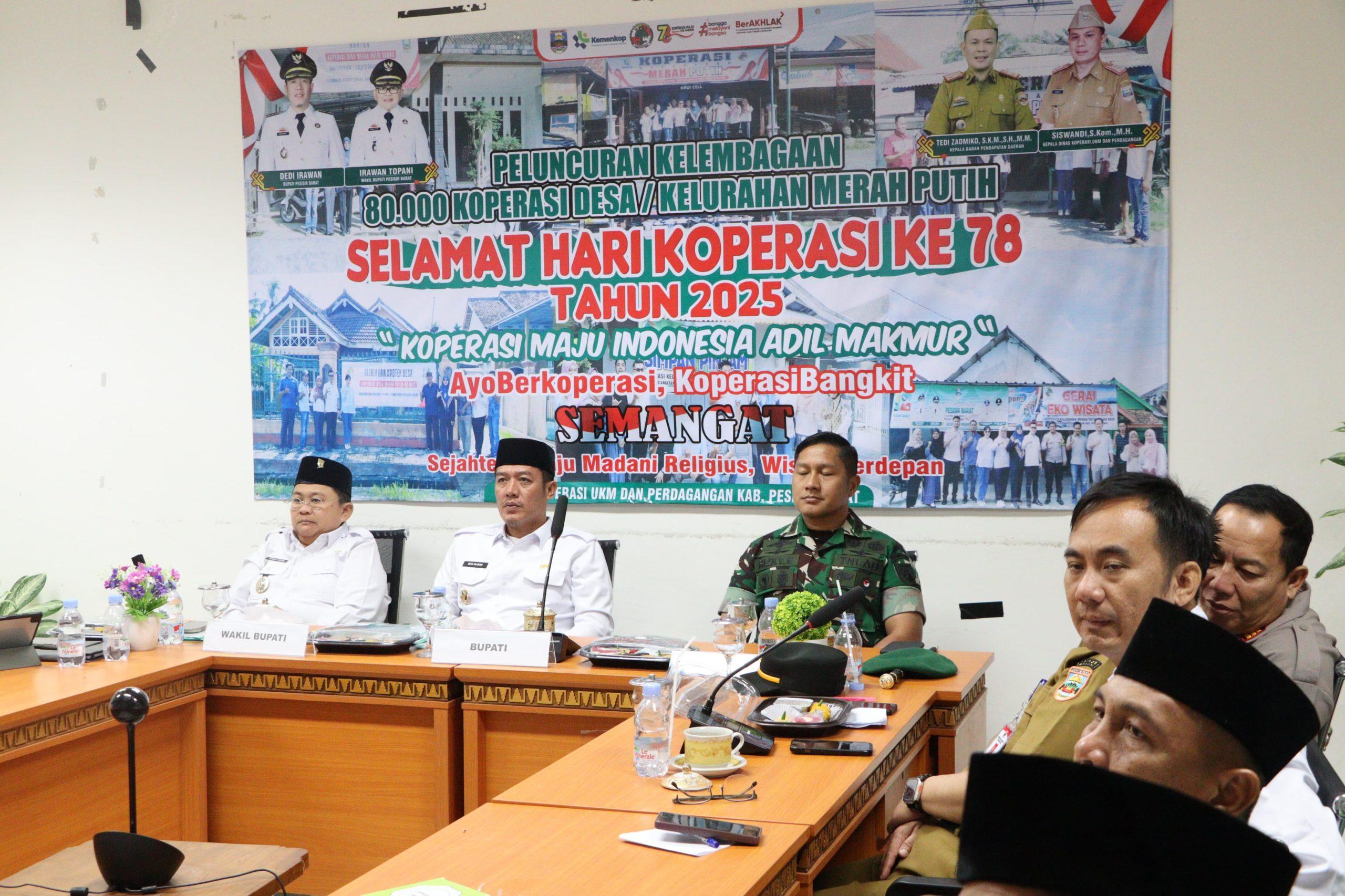 Bersama Unsur Forkopimda, Bupati Dedi Irawan Ikuti Peluncuran 80.000 Koperasi Merah Putih Bersama Unsur Forkopimda, Bupati Dedi Irawan Ikuti Peluncuran 80.000 Koperasi Merah Putih