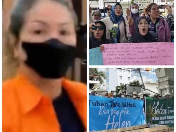Sidang Kasus Helen Yang Disebut “Ratu Narkoba” Ditunda, Ibu-ibu Aksi Mawar Putih Dengan Teriakan Pinta Keringanan Hukuman Untuk Helen Sidang Kasus Helen Yang Disebut “Ratu Narkoba” Ditunda, Ibu-ibu Aksi Mawar Putih Dengan Teriakan Pinta Keringanan Hukuman Untuk Helen
