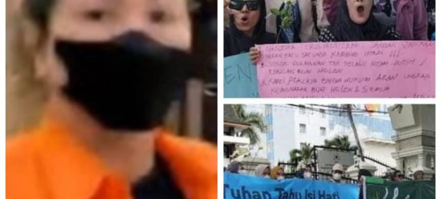 Sidang Kasus Helen Yang Disebut “Ratu Narkoba” Ditunda, Ibu-ibu Aksi Mawar Putih Dengan Teriakan Pinta Keringanan Hukuman Untuk Helen