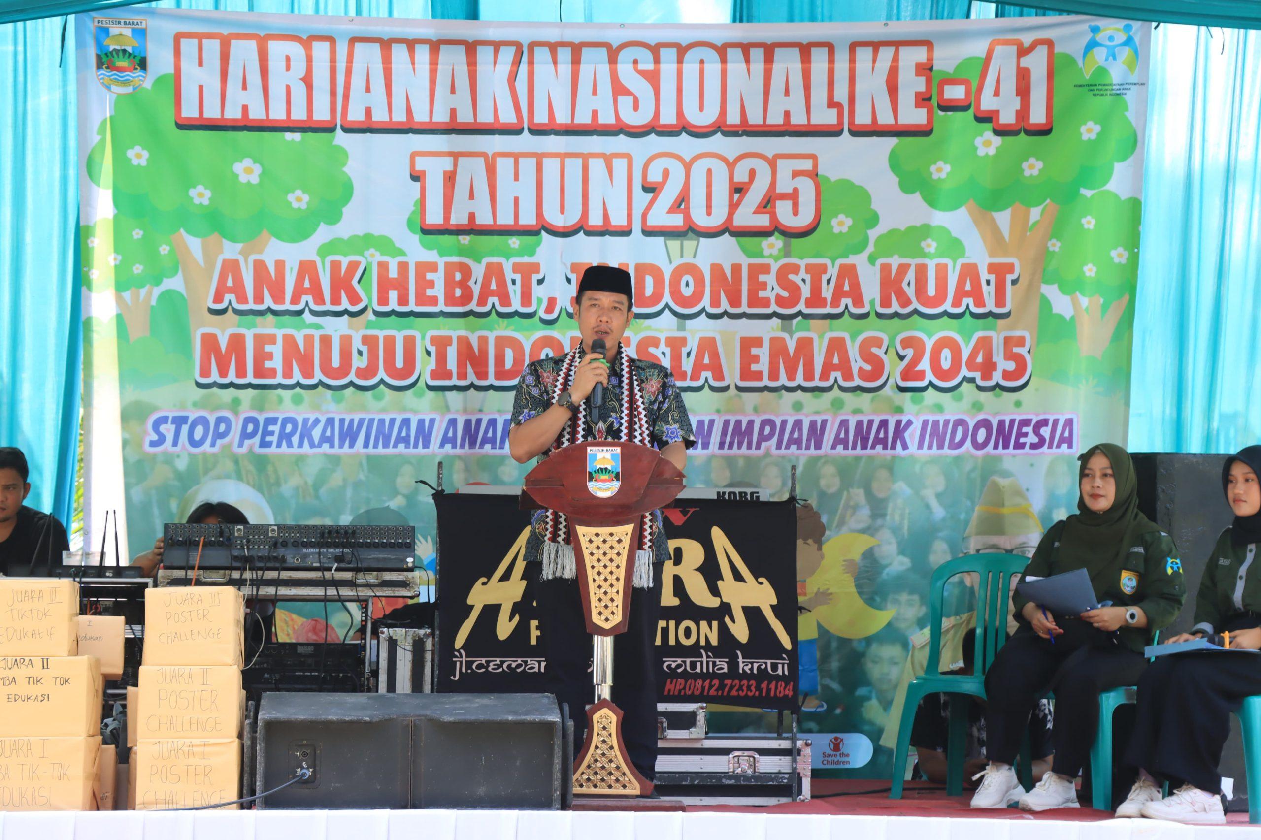 Bersama Wakil Bupati, Dedi Irawan Hadiri Peringatan Hari Anak Nasional Ke-41 Di Labuhan Jukung Bersama Wakil Bupati, Dedi Irawan Hadiri Peringatan Hari Anak Nasional Ke-41 Di Labuhan Jukung