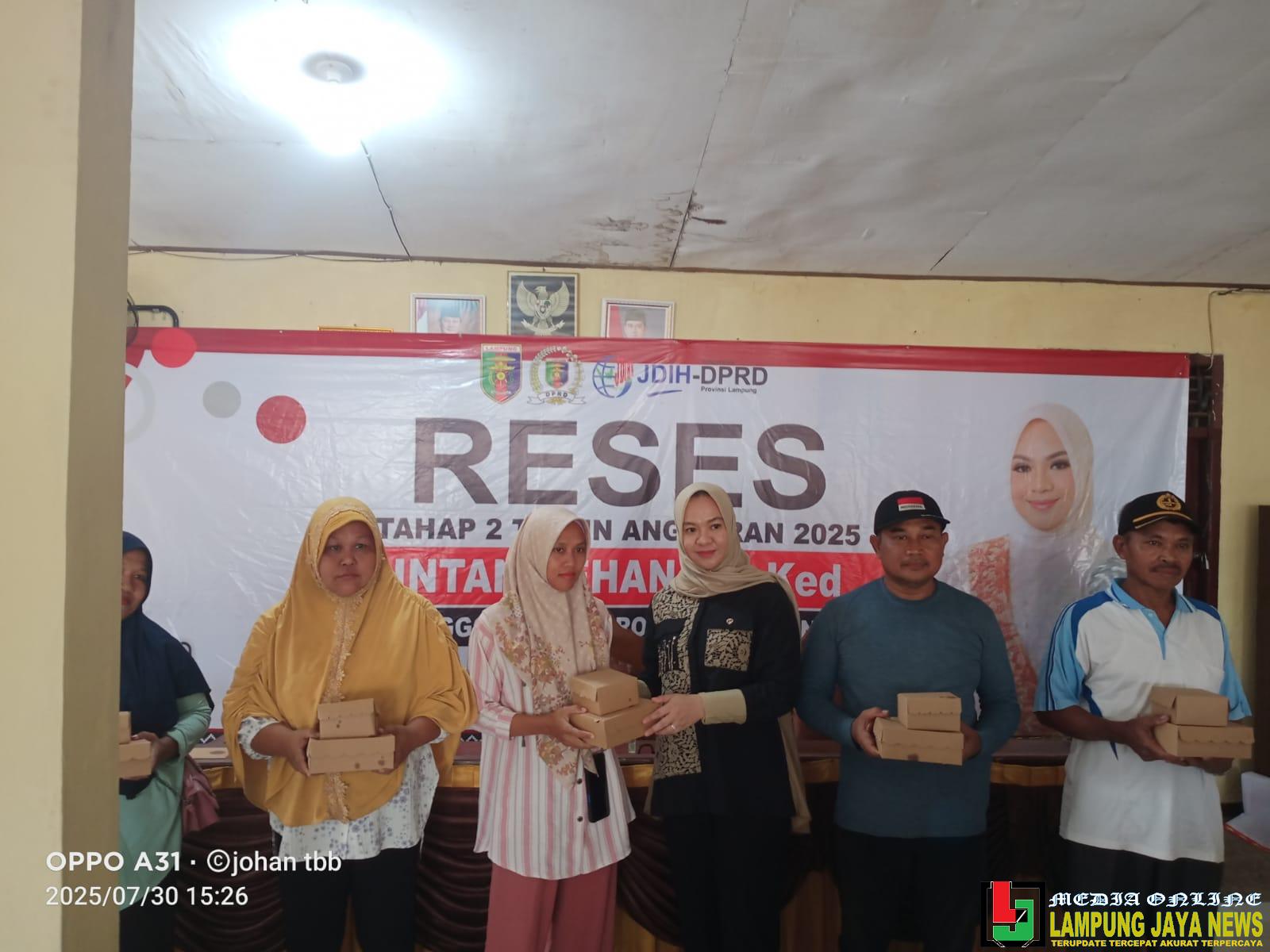 Intan Rehana, S.Ked Serap Aspirasi Warga di Tiga Titik Kecamatan TBT Tubaba