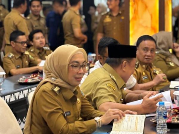 Bupati Way Kanan Ayu Asalasiyah Hadiri Rakor ATR/BPN RI dikantor Gubernur Provinsi Lampung