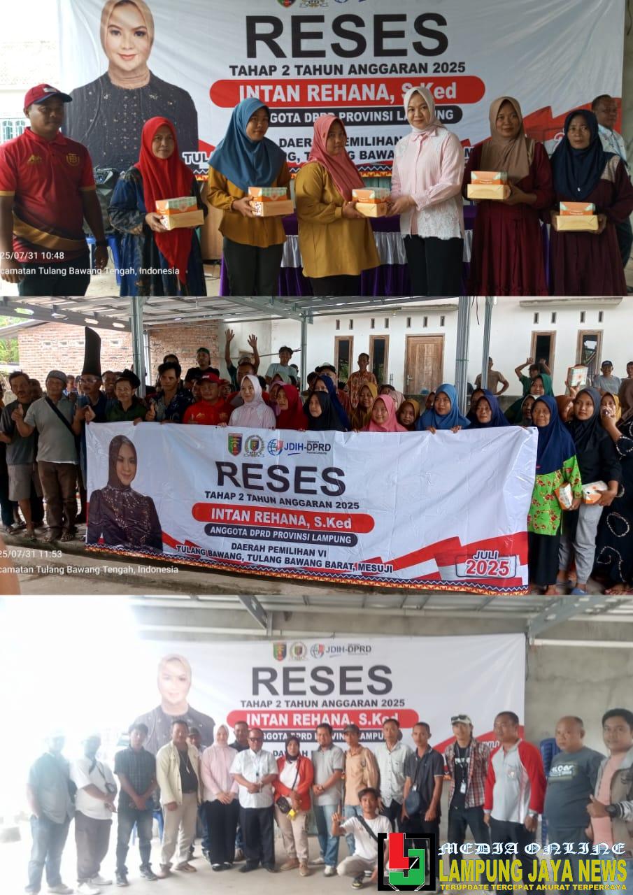 Gelar Reses Tahap II, Intan Rehana, S.Ked Tegaskan Kepalo Tiyuh Harus Berada di Garda Terdepan Perjuangkan Kejelasan Tanah R Gelar Reses Tahap II, Intan Rehana, S.Ked Tegaskan Kepalo Tiyuh Harus Berada di Garda Terdepan Perjuangkan Kejelasan Tanah R