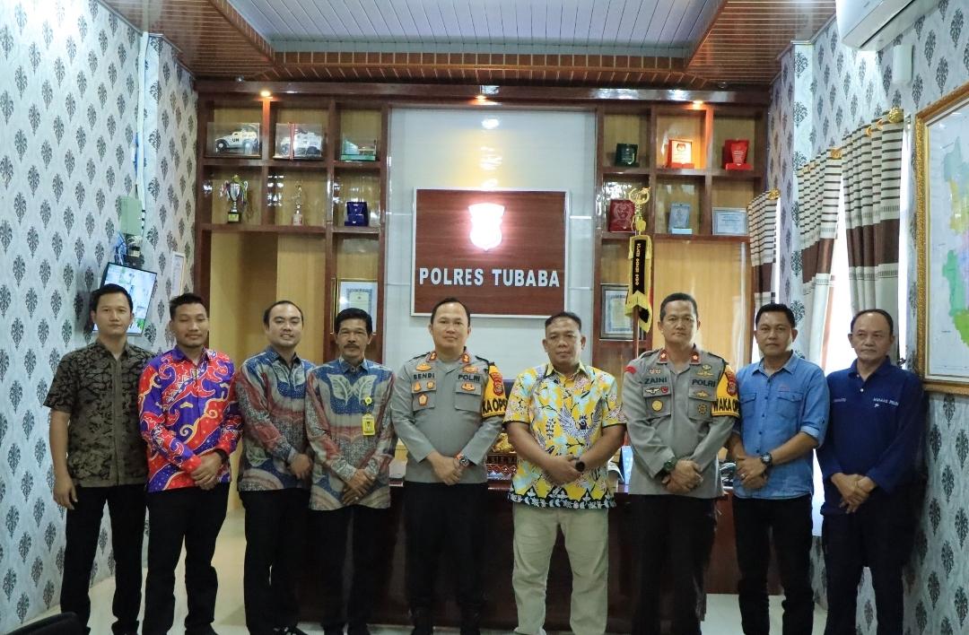 Kapolres Tulang Bawang Barat Terima Audiensi Dari Kepala Kantor Pertanahan Tubaba