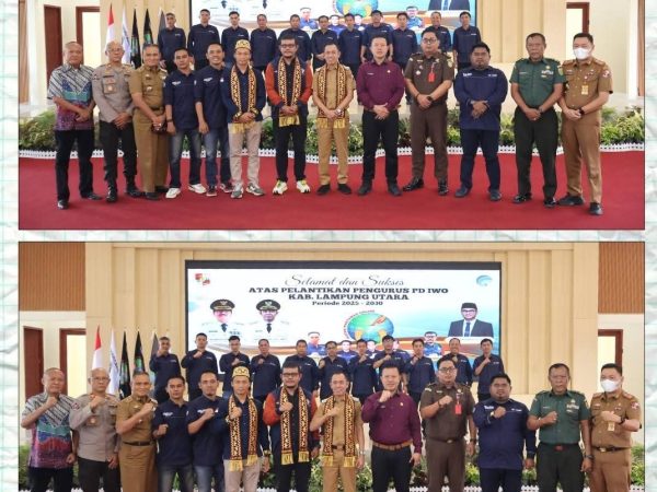 Wakil Bupati Romli Hadiri Pelantikan PD IWO Lampung Utara Periode 2025-2030