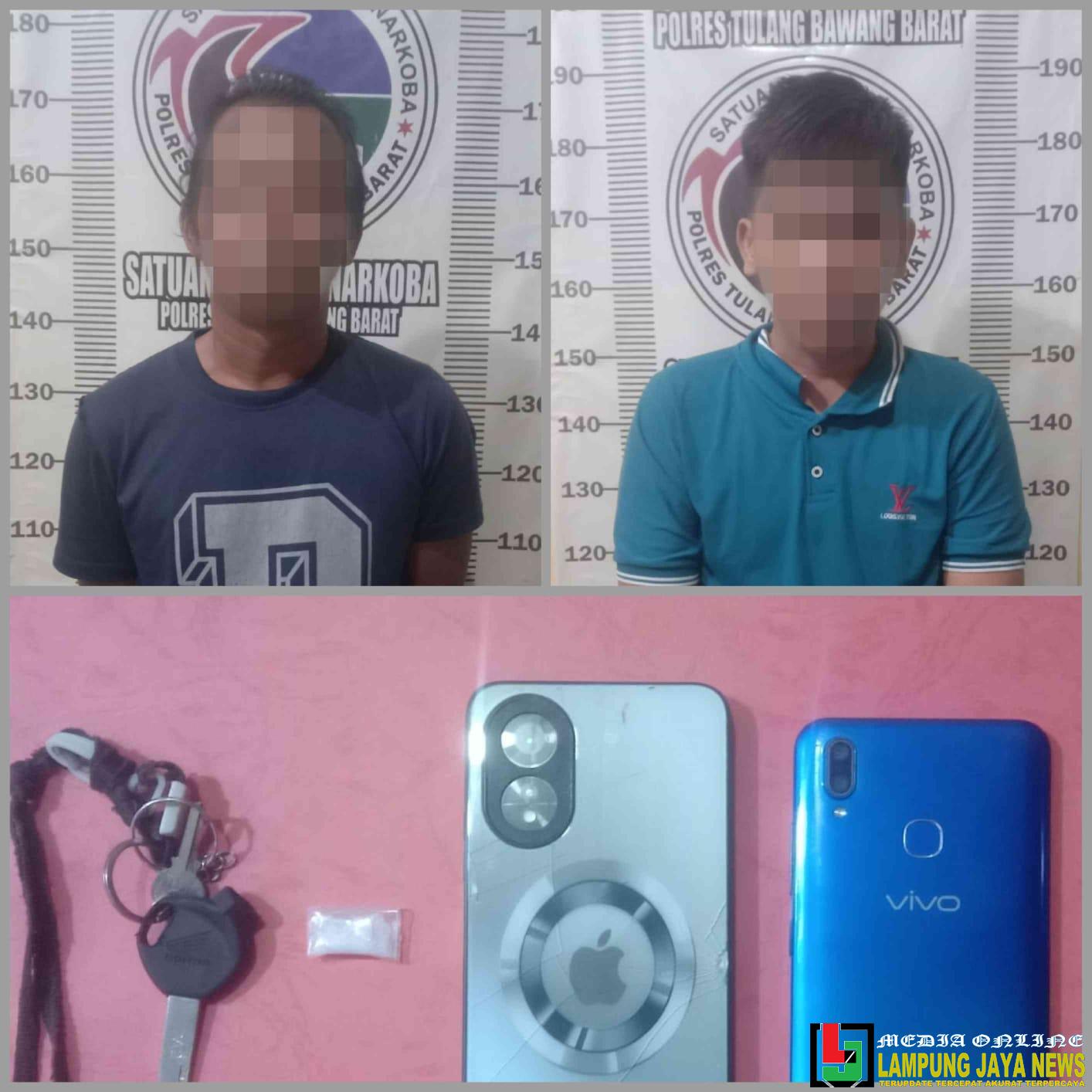 Satresnarkoba Polres Tulang Bawang Barat Berhasil Mengamankan Seorang Kurir dan Pembeli Narkotika Jenis Sabu