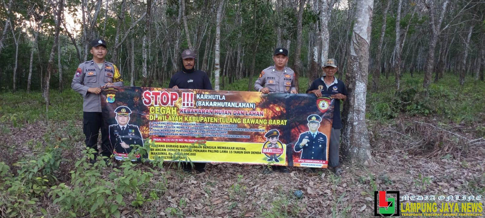 Wujud peduli lingkungan, Polsek Gunung Agung Sosialisasi Pencegahan Karhutla Wujud peduli lingkungan, Polsek Gunung Agung Sosialisasi Pencegahan Karhutla