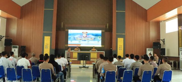 Kapolres Tulang Bawang Barat Pimpin Lat Pra Ops Sikat Krakatau 2025