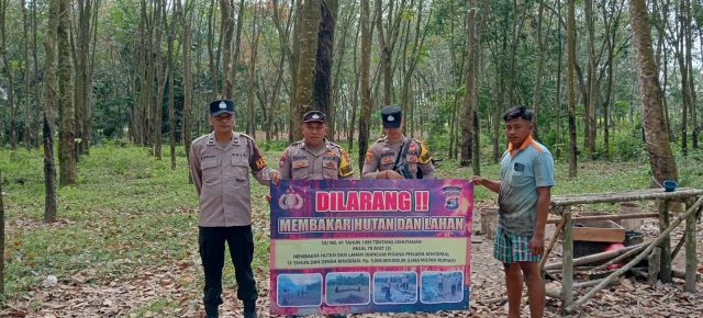 Polsek Tumijajar Gelar Sosialisasi Karhutla Untuk Meningkatkan Kesadaran Masyarakat