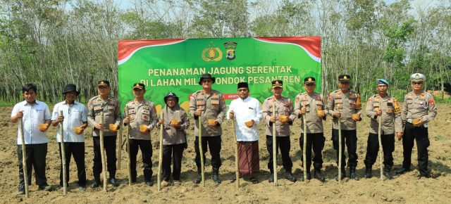Polres Tulang Bawang Barat Gandeng Pondok Pesantren Darurrohman Dukung Swasembada Pangan Nasional