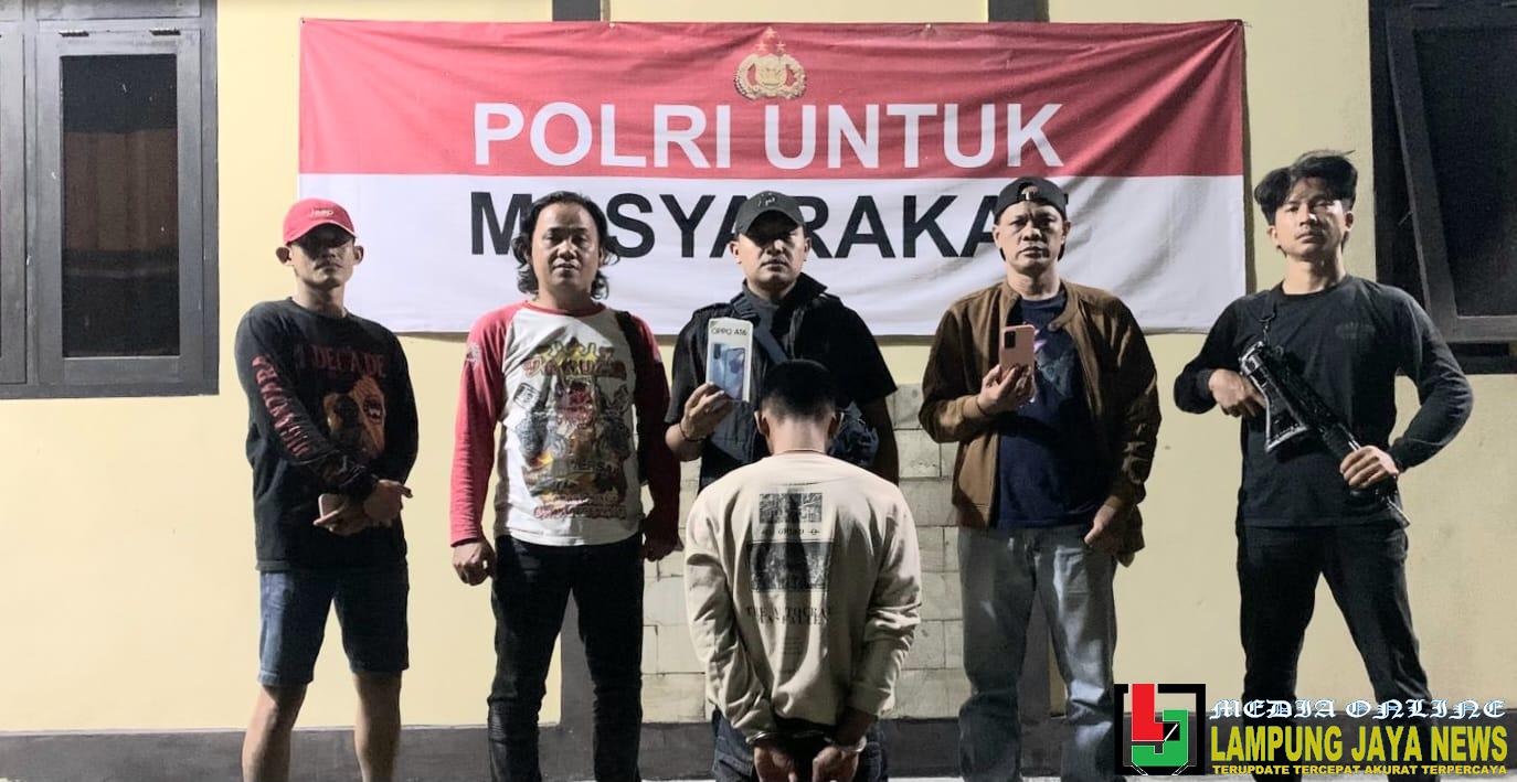 Polsek Wonosobo Polres Tanggamus Tangkap Tersangka Penadahan HP Hasil Curas