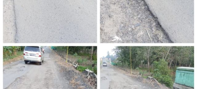 Jalan di Tiyuh Makarti Penuh Lubang, Warga Tuding Truk Singkong Overload
