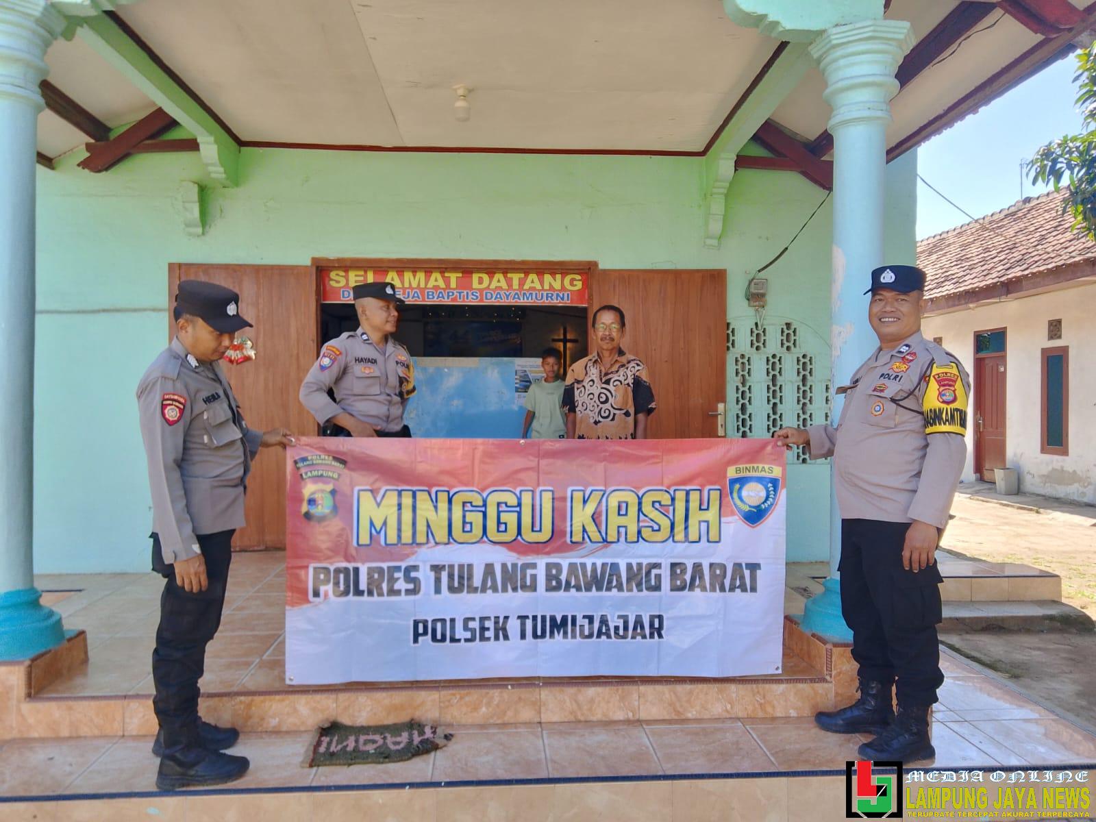 Polsek Tumijajar Laksanakan Pengamanan Ibadah Gereja Minggu Kasih di Gereja Baptis Dayamurni Polsek Tumijajar Laksanakan Pengamanan Ibadah Gereja Minggu Kasih di Gereja Baptis Dayamurni