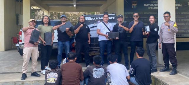 Polres Tanggamus Tangkap Komplotan Pencuri 85 Baterai PLTS, Tiga Pelaku Berhasil Kabur